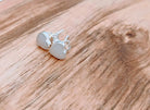 Heart Stud Breastmilk Memory Earrings